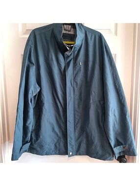 Alexander Julian Men's Teal Lightweight Jacket Zip Front Size XL
Pockets Anorak